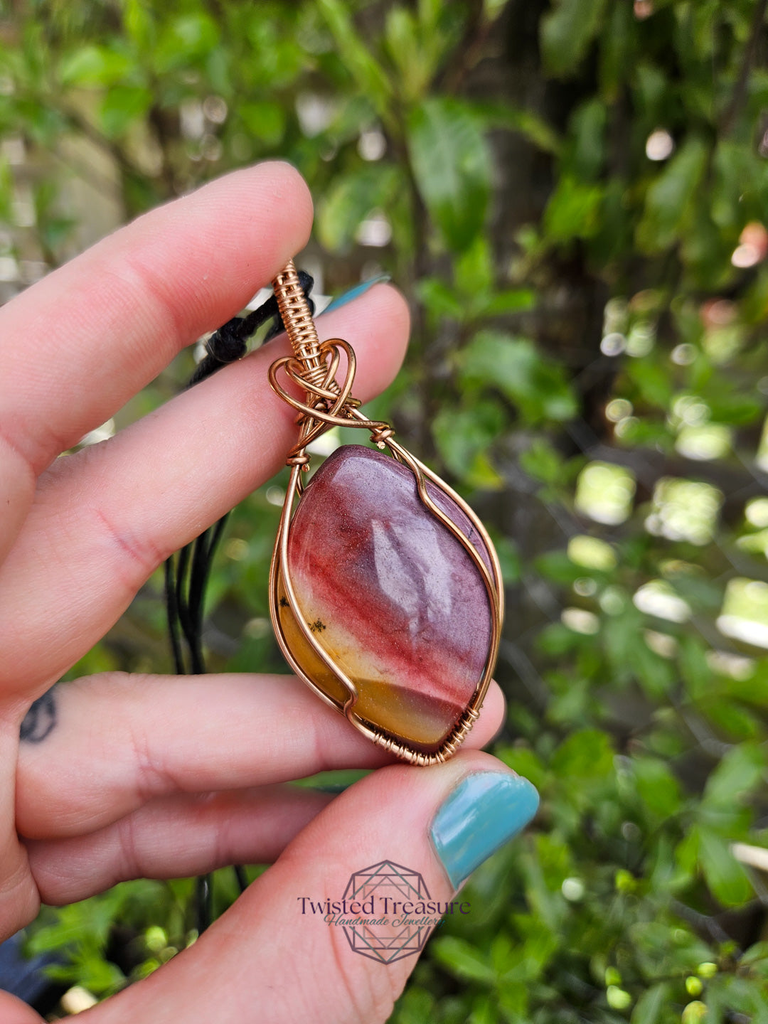 Mookaite and Bronze Necklace