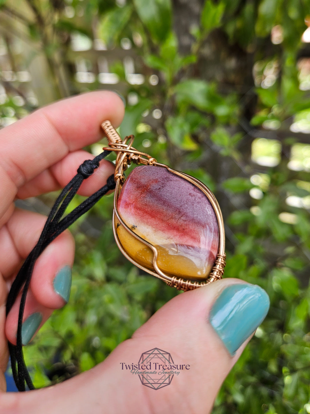 Mookaite and Bronze Necklace