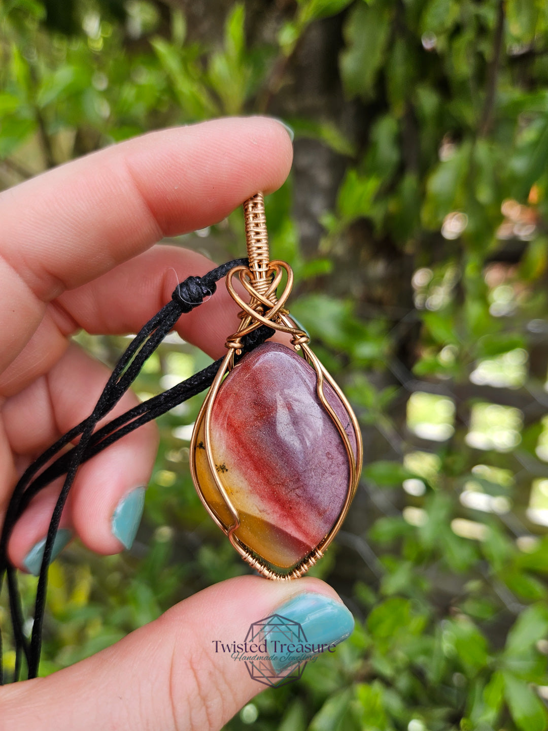 Mookaite and Bronze Necklace