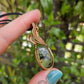 Prehnite and Bronze Necklace