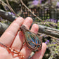 Labradorite and Copper Lotus Necklace