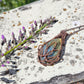 Labradorite and Copper Lotus Necklace