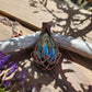 Labradorite and Copper Lotus Necklace