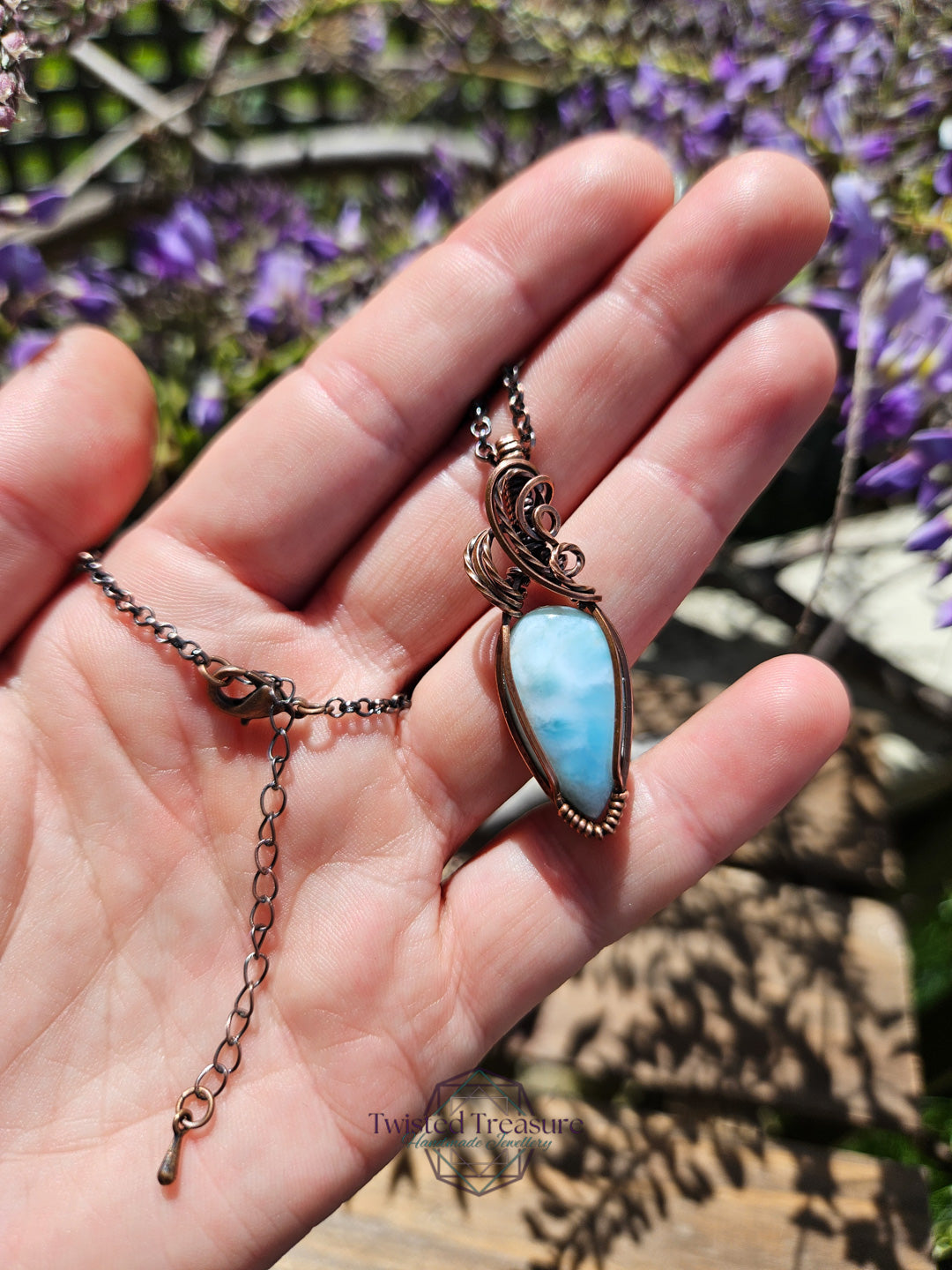 Larimar and Copper Necklace