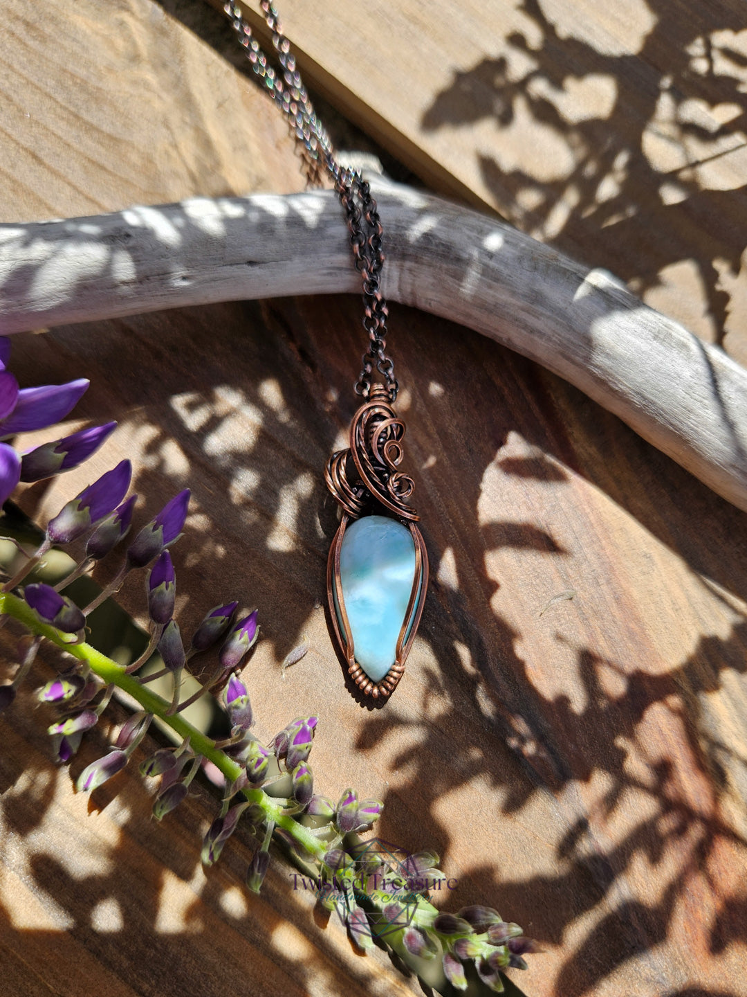 Larimar and Copper Necklace