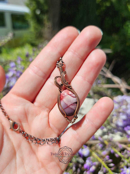 Mookaite and Copper Necklace