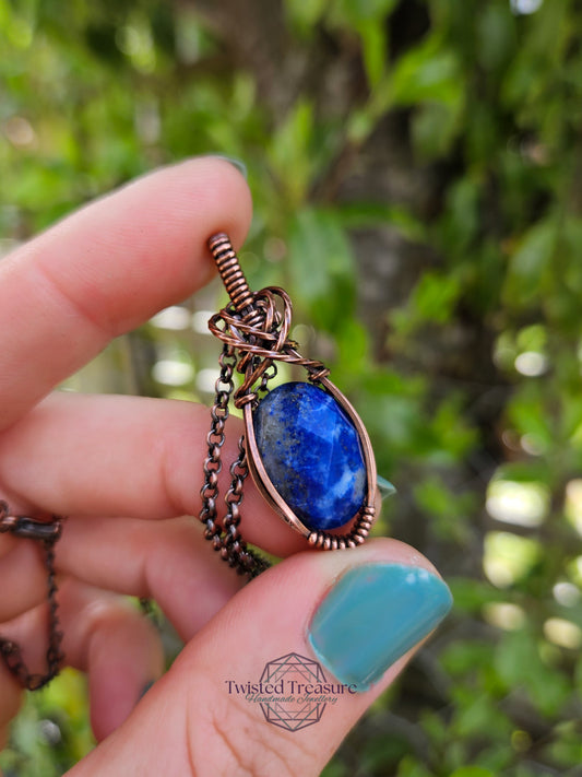 Lapis Lazuli and Copper Necklace