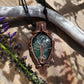 Green Aventurine and Copper Tree Necklace