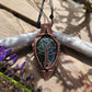 Green Aventurine and Copper Tree Necklace