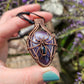 Amethyst, Opal and Copper Spider Necklace