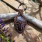Amethyst, Opal and Copper Spider Necklace