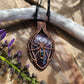 Amethyst, Opal and Copper Spider Necklace