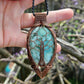 Hemimorphite and Copper Tree of Life Necklace