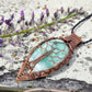 Hemimorphite and Copper Tree of Life Necklace