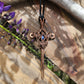 Blue Cubic Zirconia & Copper Sword Necklace