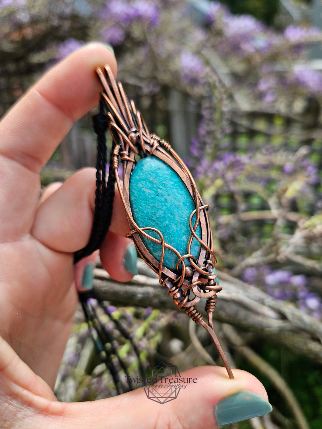 Amazonite and Copper Necklace