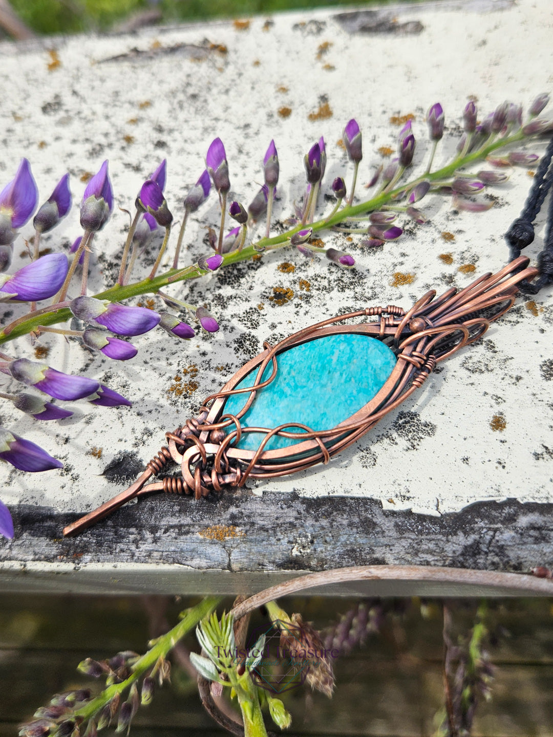 Amazonite and Copper Necklace