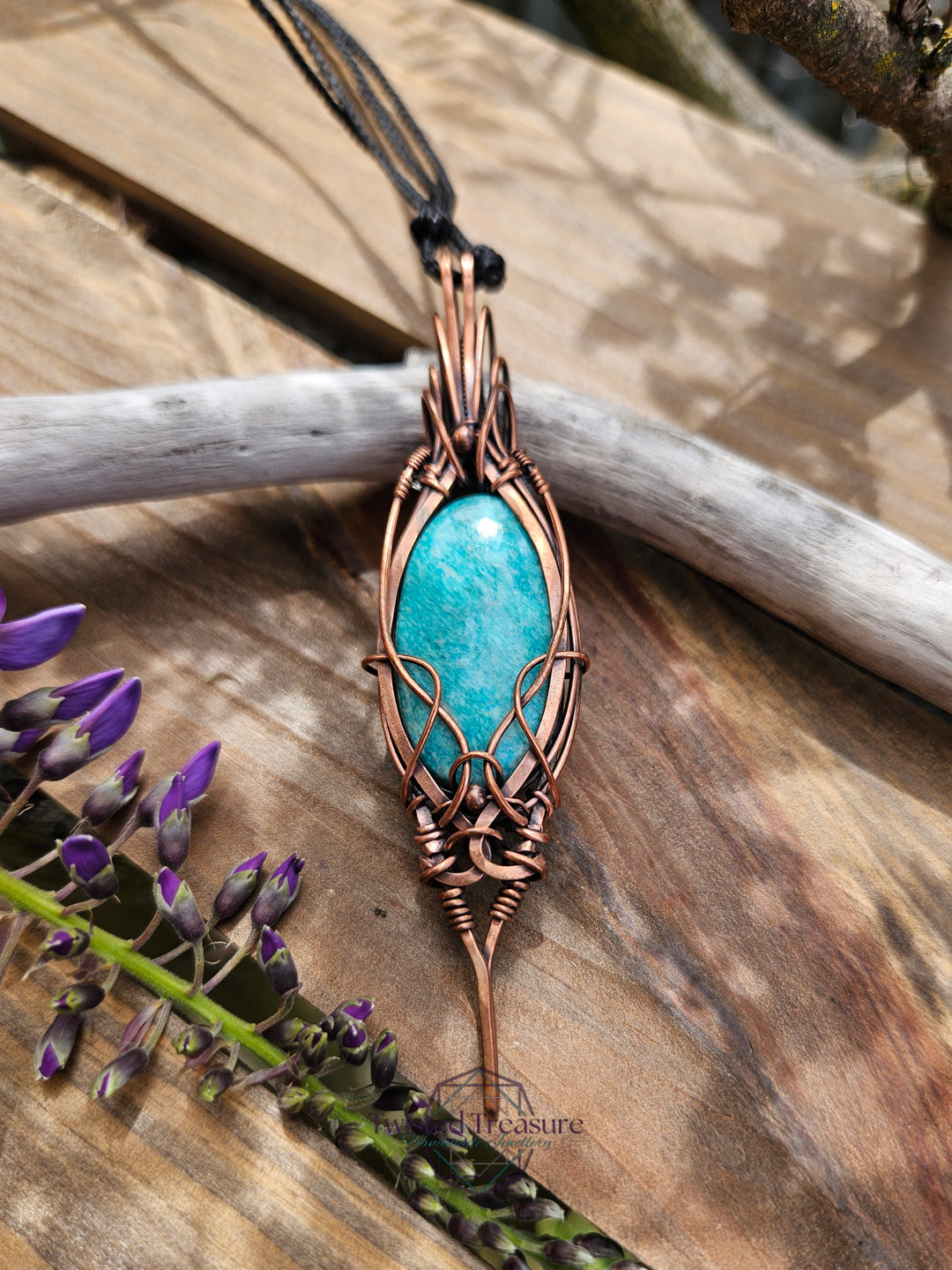 Amazonite and Copper Necklace
