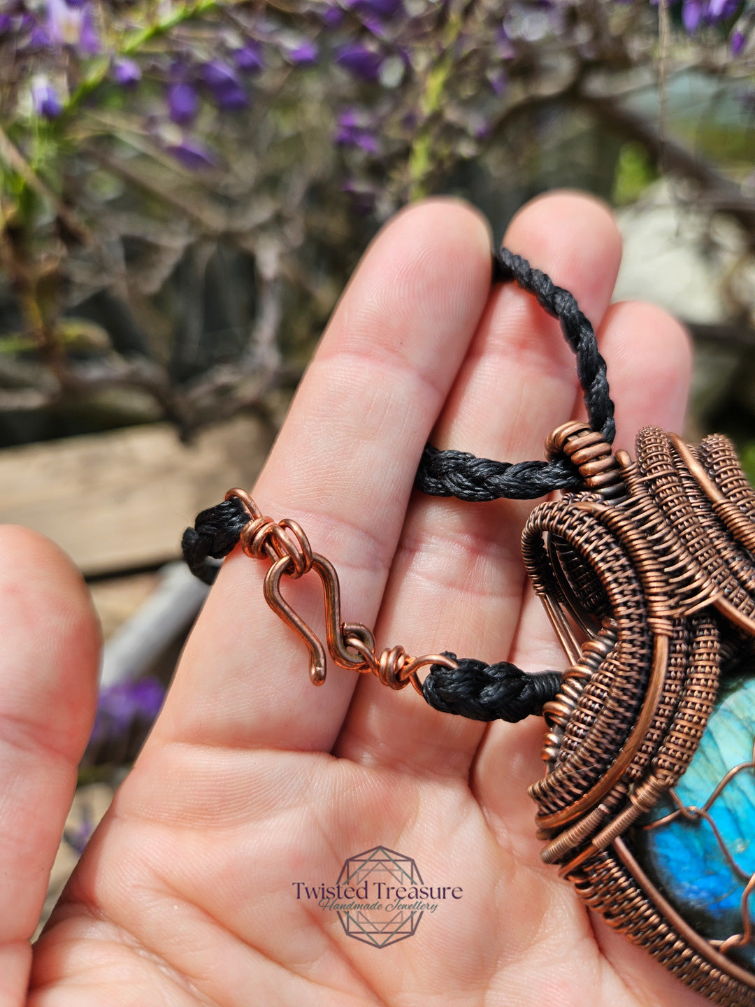 Labradorite and Copper Tree of Life Necklace