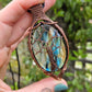 Labradorite and Copper Tree of Life Necklace