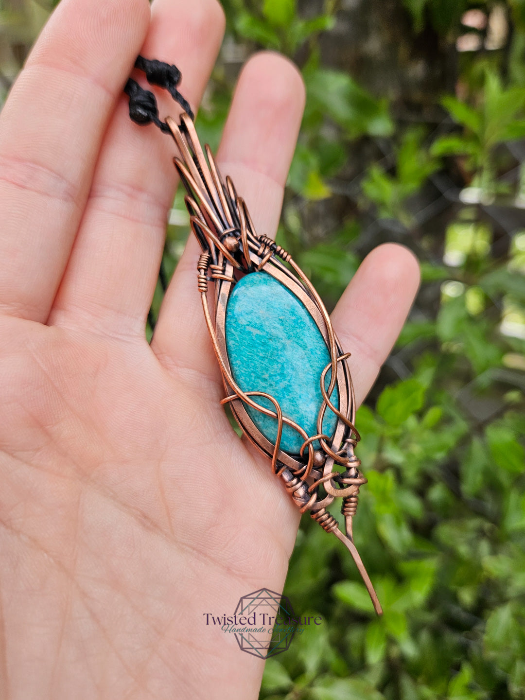 Amazonite and Copper Necklace