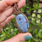 Ruby Kyanite and Copper Necklace