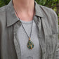Green Aventurine and Bronze Tree Necklace