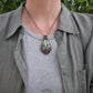 Labradorite and Copper Lotus Necklace