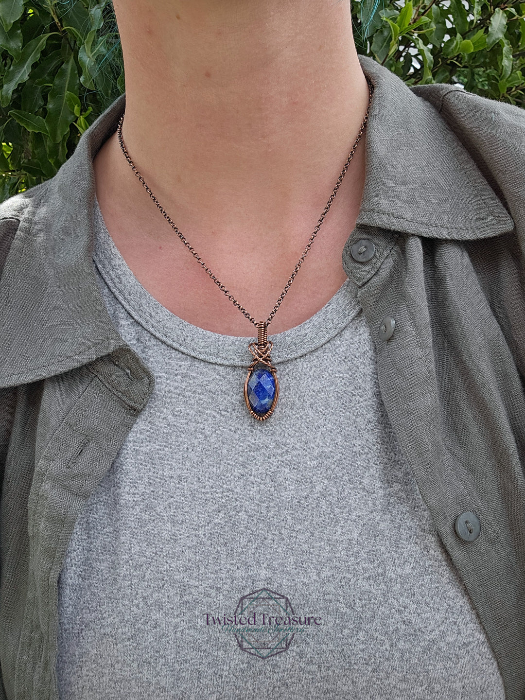 Lapis Lazuli and Copper Necklace