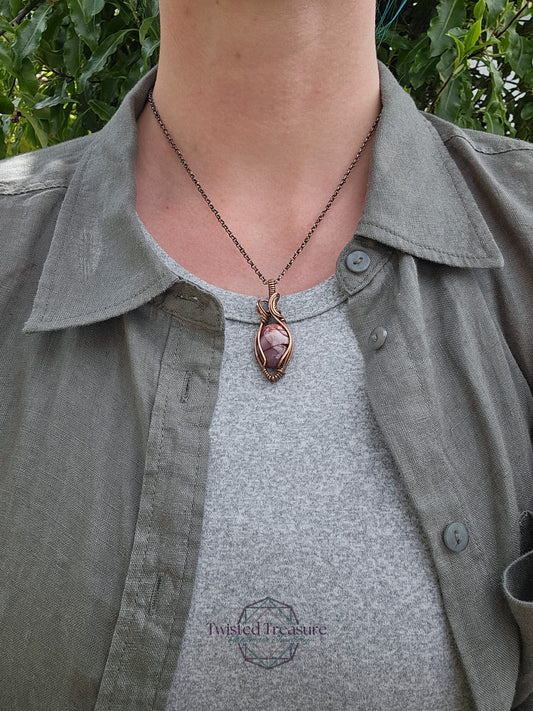 Mookaite and Copper Necklace