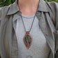Green Aventurine and Copper Tree Necklace