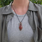 Carnelian Agate and Copper Necklace