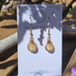 Bronze 'Dew Drop' Earrings - Citrine