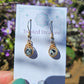 Bronze 'Dew Drop' Earrings - Moonstone with Black Tourmaline