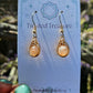 Bronze 'Dew Drop' Earrings - Sunstone