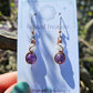 Copper 'Alchemy' Earrings - Moonstone & Amethyst