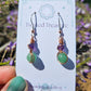 Copper 'Alchemy' Earrings - Amethyst & Green Aventurine