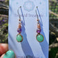 Copper 'Alchemy' Earrings - Amethyst & Green Aventurine