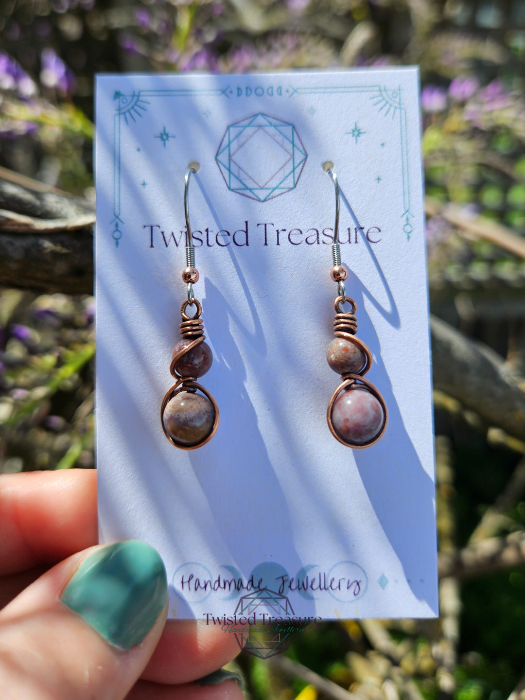 Copper 'Alchemy' Earrings - Indian Agate