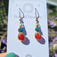 Bronze 'Alchemy' Earrings - Apatite & Carnelian