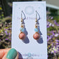 Bronze 'Alchemy' Earrings - Aquamarine & Thulite