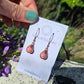 Copper 'Dew Drop' Earrings - Thulite
