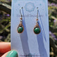 Copper 'Dew Drop' Earrings - Indian Agate