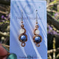 Copper 'Phase' earrings -Rose Quartz & Sodalite