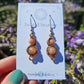 Copper 'Phase' earrings - Sunstone