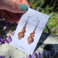 Copper 'Phase' earrings - Sunstone
