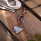 Moonstone, Amethyst and Copper Necklace