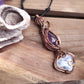 Moonstone, Amethyst and Copper Necklace