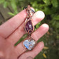 Moonstone, Amethyst and Copper Necklace