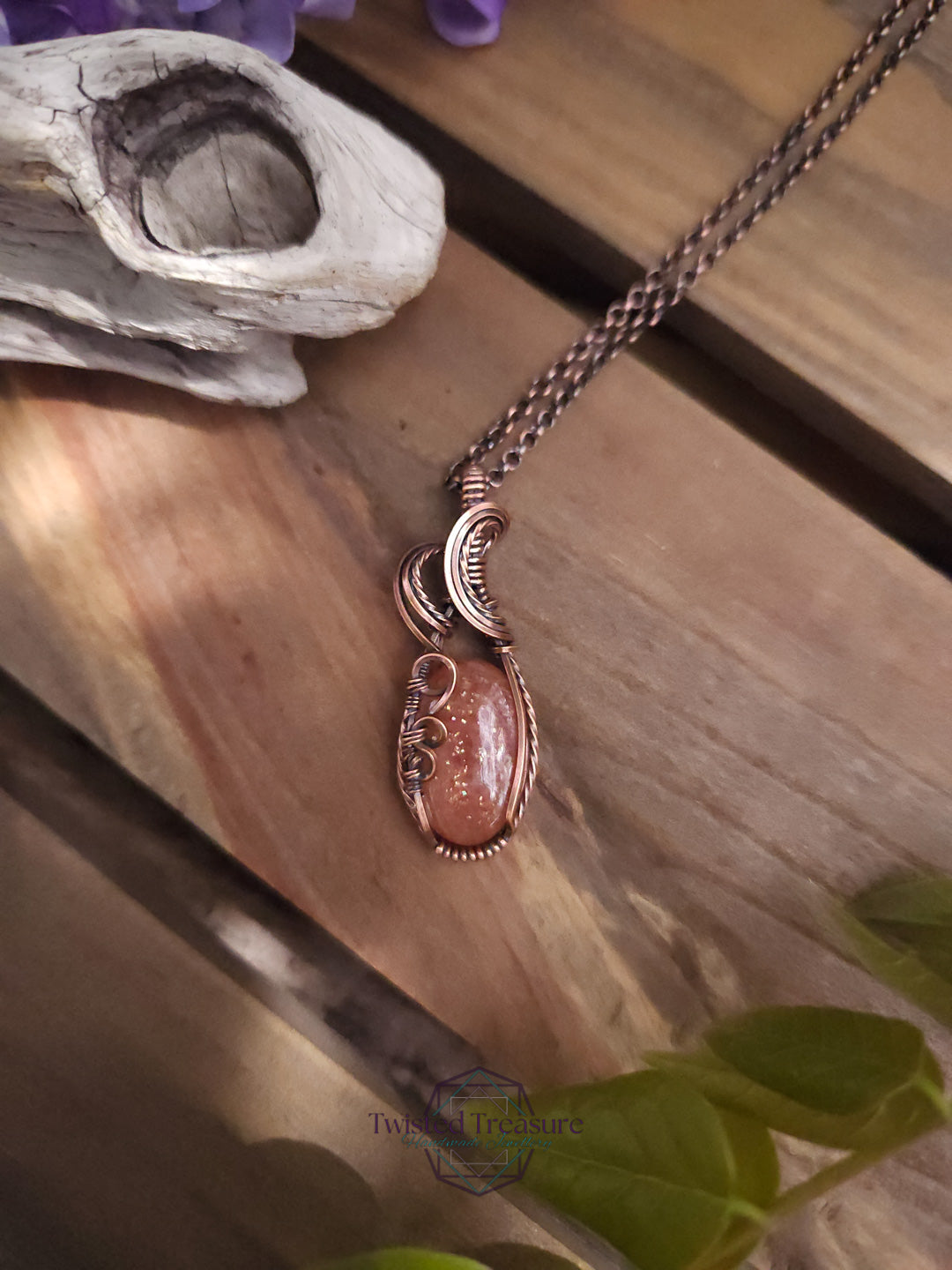 Sunstone and Copper Necklace
